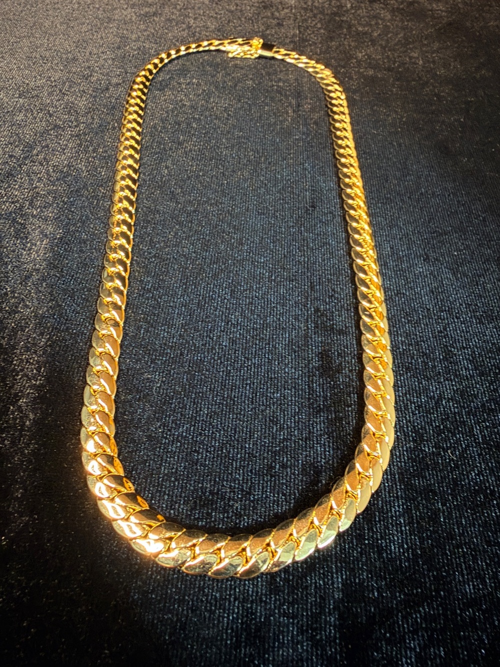 Miami Cuban 14K Stamped Gold Filled 20in 7.5 MM necklace W/box lock. BRAND NEW